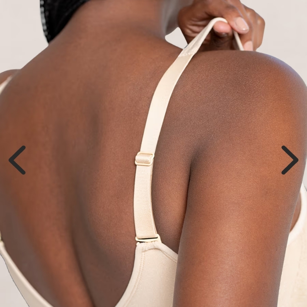 SHAPERMINT Essentials Everyday Comfort Straps Wireless Shaping Bra Chai Beige M - Picture 2 of 6